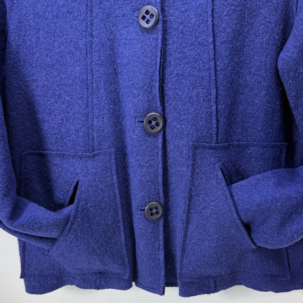 Coldwater Creek Purple Button-Up Blazer Size L - Picture 3 of 6